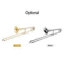Load image into Gallery viewer, Brass Gold Lacquer Silver Trumpet Alto Trombone Brass Bb Tone B Flat Wind Instrument with Cupronickel Mouthpiece Wind Instrument
