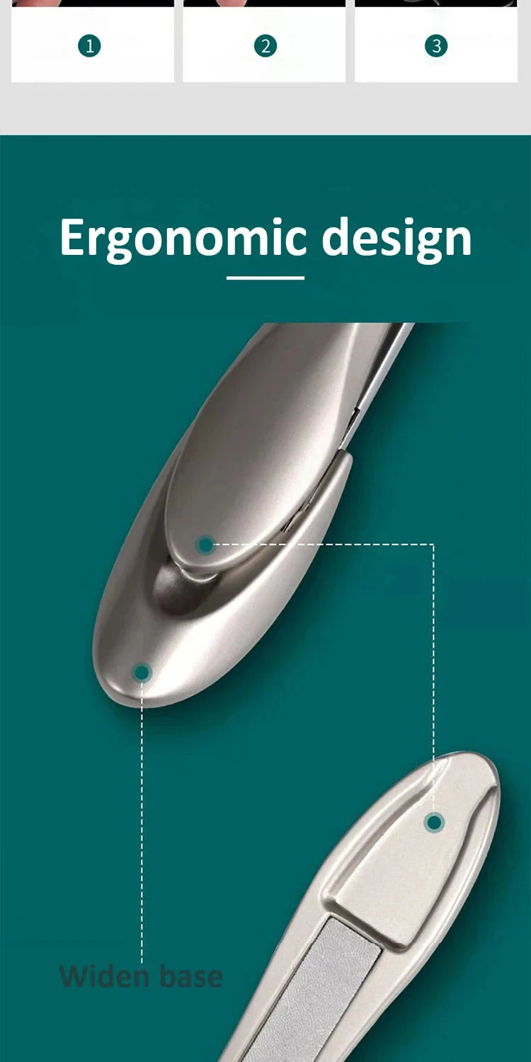 Nail Clippers Stainless Steel Anti Splash Fingernail Cutter Manicure Tools Bionics Design Nail Trimmer Pedicure Scissor