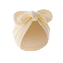 Load image into Gallery viewer, Newborn Hat for Girls Boys Beanie Cute Bows Turban Hats Cotton Infant Bonnet Solid Color Toddler Cap Baby Accessories 0-24M
