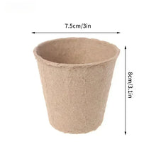 Load image into Gallery viewer, Coco Coir Seed Starter Plant Pots Biodegradable Nursery Pots Seedling Pots Germination Trays Labels Seed Sowing
