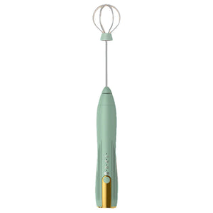 Electric Drink Mixer 3 Speeds Mini Stirrer Whipper Adjustable USB Rechargeable 14000rpm 1500mAh with TYPE-C/Mixing Head Wireless