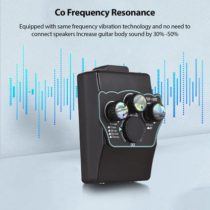 Guitar Pickup Classical Guitar Pickup Vibration Pickup BT Accompaniment Resonance Pickup 3-Band EQ Equalizer Acoustic