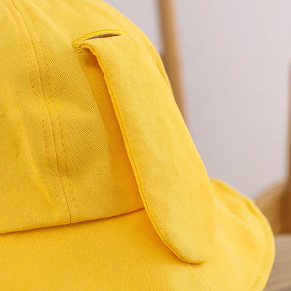 Kids Summer Broad-brimmed Cotton Hats Children Bucket Caps for Beach Holiday Boys Girls Sun Protection Hat Parent-child Outfit