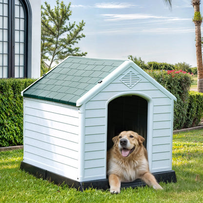 New All-Weather Large Dog House Shelter Easy to Assemble Perfect for Backyards