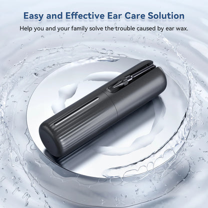 Ear Cleaner Water Powered Electric Ear Wax Removal Kit Waterproof USB Rechargeable 4 Pressure Settings Safe & Effective Cleaner