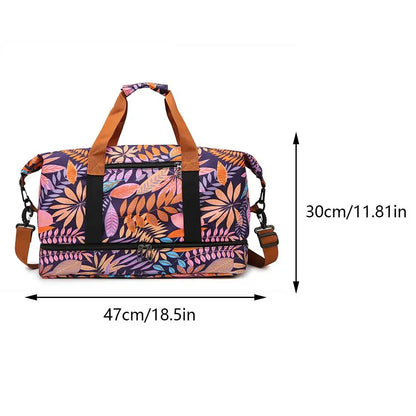 Sports Gym Bag Travel Portable Handbags For Women Outdoor Swimming Fitness Shoulder Crossbody Bag Weekender Duffel Yoga Bag