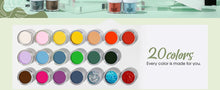 Load image into Gallery viewer, ROSALIND 29PCS Dip Nails Powder Starter Kit, 20 Colors Dip Powder Nail Kit Red Green Orange Glitter Series Nail Dip Powder Color
