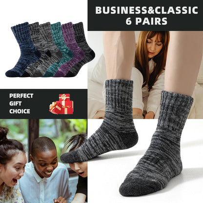 3 Pairs of Merino Wool Warm Winter Socks Hiking Socks for Men and Women Winter Skiing Thick Boots Insulated Socks Cold Resistant