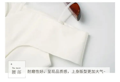 Women's Clothing White Off-Shoulder Dress New Summer Elegant Simple Style Slim Fit A-Line Midi Dress Fresh Chic Casual Fashion