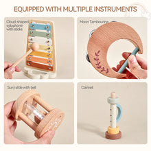 Load image into Gallery viewer, Wooden Baby Montessori Toys Musical Rattle Instruments Xylophone Percussion Sensory Rattle Toys Educational for Baby Toys Gifts
