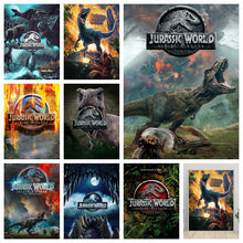 Load image into Gallery viewer, Jurassic World 5D Diamond Painting Kits Dinosaur Sticking Diamond Embroidery Handmade DIY Mosaic Home Decoration Children's Gift
