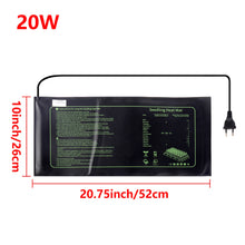 Load image into Gallery viewer, 20W Seedling Heat Mat Plant Seed Germination Propagation Clone Starter Pad Greenhouse Seedling Heating Mat EU Plug Waterproof
