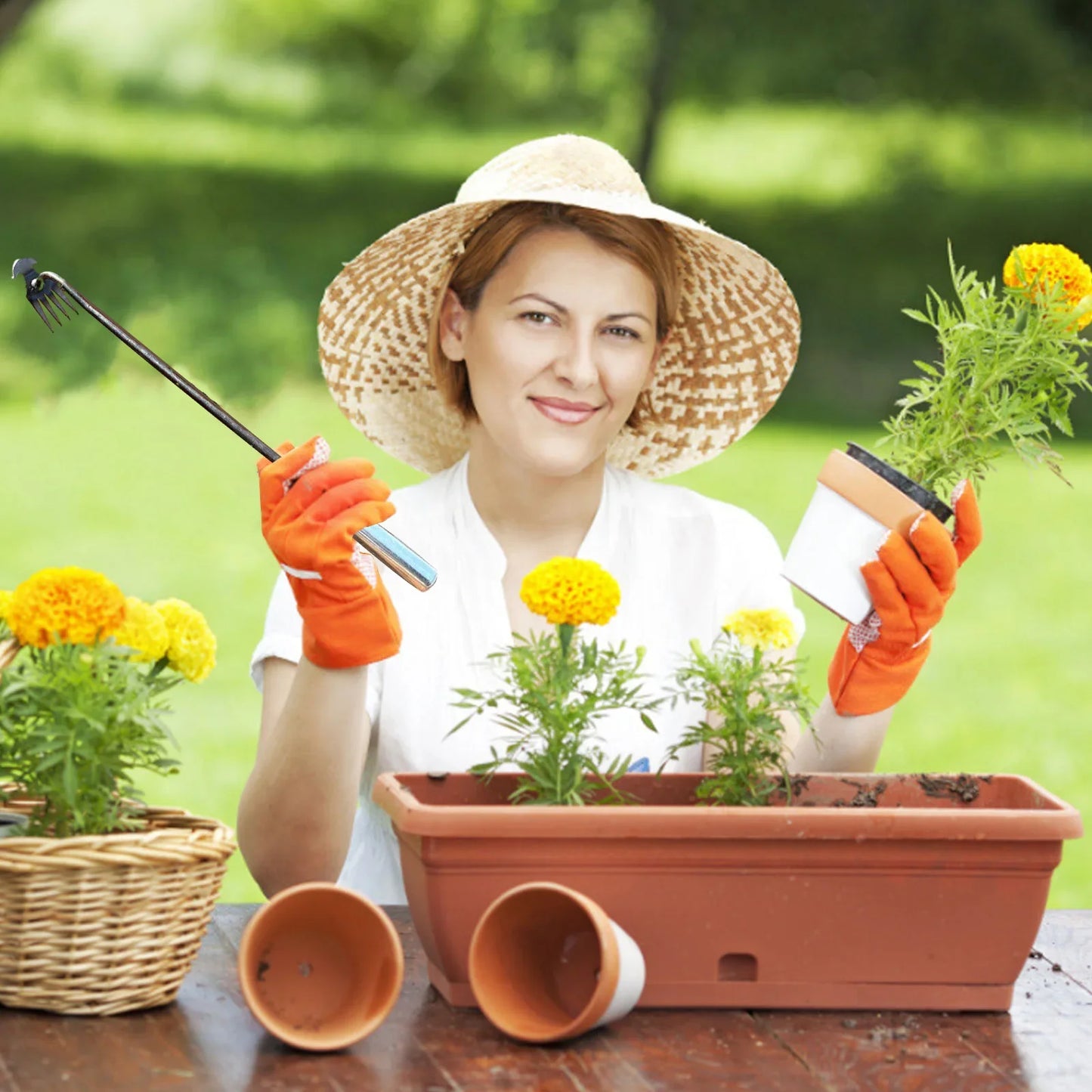 Garden Weeding Tool 30/40/50cm Weed Extractor Removal Agricultural Bonsai Tool Garden Supplies Horticulture for Home Outdoors