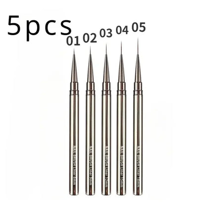 Nails Art Liner Brushes Elongated Lines Striping Drawing Painting 6/9/12/15/18/25mm Nail Design Pen Professional Manicure Tool