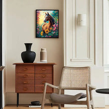 Load image into Gallery viewer, 5D DIY Diamond Painting Horse Flower Diamond Mosaic Animal New Collection Decorative Paintings
