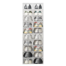 Load image into Gallery viewer, 20 Pcs Shoe Organizers Transparent Shoe Rack Shoe Organiser Space Saving Shoe Boxes Stackable
