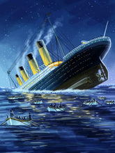 Load image into Gallery viewer, Diamond Painting Full Kit The Titanic Movie Scene 5D Diamond Mosaic Cross Stitch Rhinestone Art Pictures Embroidery Wall Decor
