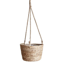 Load image into Gallery viewer, Garden Hanging Planter Macrame Plant Storage Basket Jute Rope Woven Indoor Outdoor Flower Pot Holder Plant Hangers Home Decor
