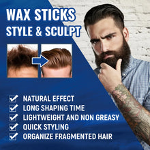 Load image into Gallery viewer, Hair Wax Stick Non-greasy Style Repair Smooth Loose Frizz Fixed Long Lasting Fluffy Broken Hair Artifact Waterproof Men Hair Gel
