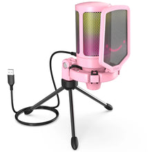 Load image into Gallery viewer, FIFINE Ampligame USB Microphone for Gaming Streaming with Pop Filter Shock Mount&amp;Gain Control,Condenser Mic for PC/MAC
