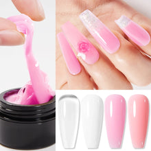 Load image into Gallery viewer, AWStorG 5Pcs/Set Solid Nail Extension Gel Carving Flower Nail Art Building UV Gel Semi Permanent Finger Extension Nail Varnish
