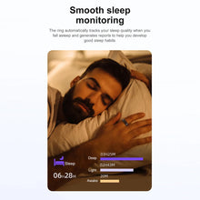 Load image into Gallery viewer, R02 Smart Ring Sleep Monitor 5.0 Bluetooth Fitness Tracker Sports Ring Heart Rate Tracker IP68 &amp; 5ATM Waterproof for Android/IOS
