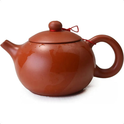 Teapot Chinese Gongfu cha Xishi Pot 7oz 210cc Purple clay ceramics Zini for Loose Tea Red brown