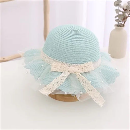 Children Sunscreen Sun Hat Kids Girls Summer Fashion Straw Hat And Bag For Girls Cool Hat Girl Cute Breathable Baby Accessories