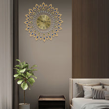 Load image into Gallery viewer, Modern Style Quartz Metal Big Clocks Large Wall Clock Decorative Wall Clocks for Living Room Bedroom Quiet Running
