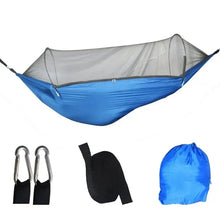 Load image into Gallery viewer, Outdoor Camping Hammock With Mosquito Net Lightweight Hanging Hammocks High Strength Parachute Fabric Hanging Bed Net 250x120cm
