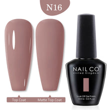 Load image into Gallery viewer, NAILCO 15ml Transparent Nude Color Series Jelly Gel Nail Polish Pink Red Nails Art Manicure Gel Varnishes Gellack Design Lacquer
