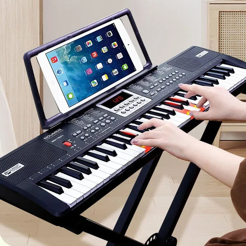 61 Keys Electronic Piano Professional Adult Children Beginner Keyboard Instrument Portable Electronic Organ Musical Synthesizer