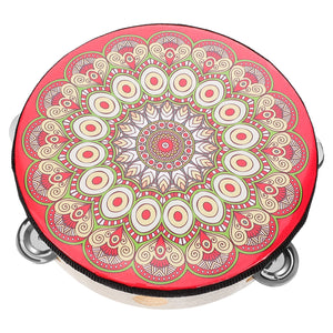 Single Row Hand Drum Tambourine Musical Instrument Adult Percussion Drums Professional Stage Dance Steel Wood Bohemian Kids