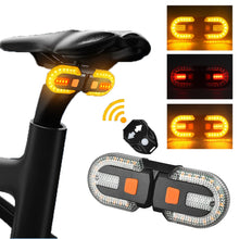 Load image into Gallery viewer, Bike Turn Signal Rear Light LED Bicycle Light USB Rechargeable Wireless Remote Control Bike Back MTB Tail Light Bike Accessories
