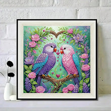 Load image into Gallery viewer, 5D DIY Special Shape Diamond Painting Flower Love Birds Pattern Diamond Mosaic Hand Craft Kit Handmade Gift Home Decoration Gifts
