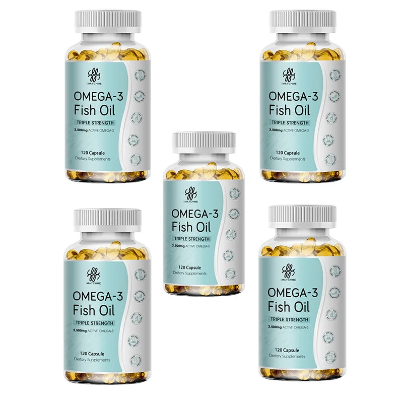 3600mg Triple Strength Omega 3  Fish Oil Supplement Rich EPA & DHA, Omega 3 Supplements for Heart, Brain & Immune Support