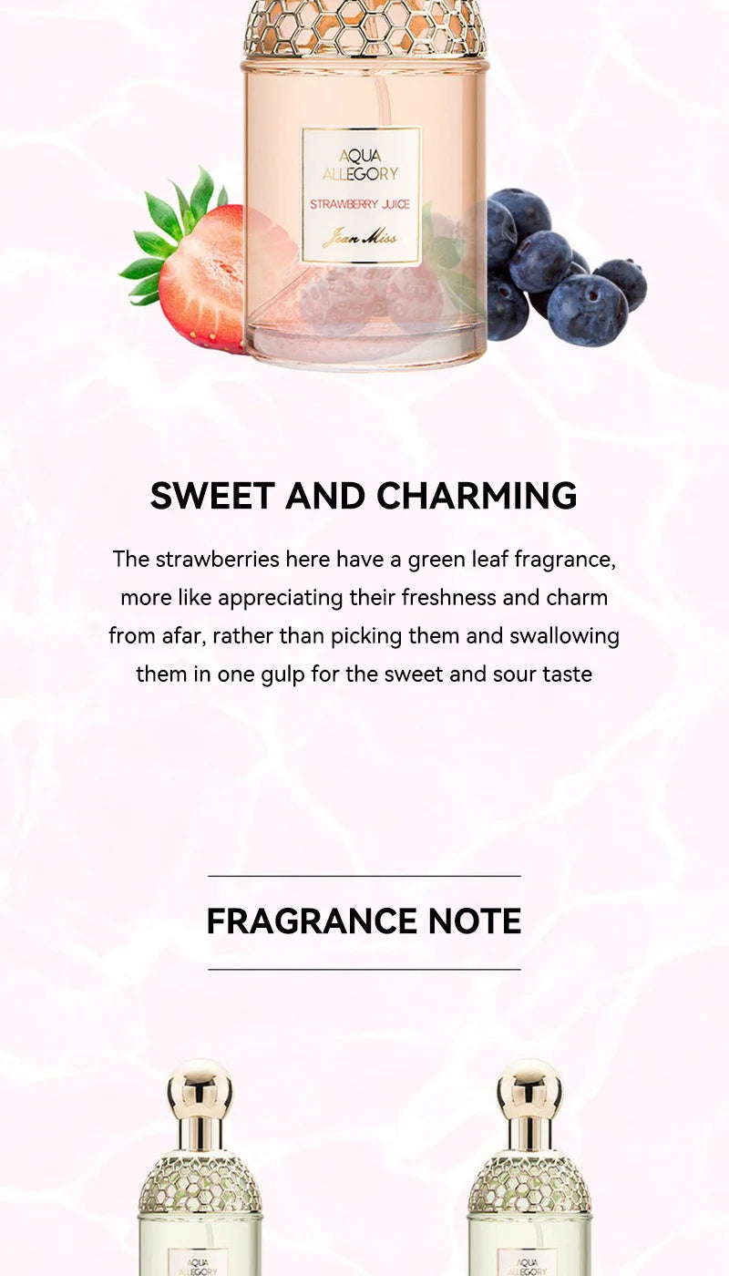 Original brand perfume Flower Language Women's perfume has a fresh, natural and long-lasting floral and fruity scent.