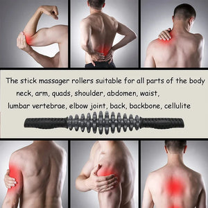 Body Massage Sticks Muscle Roller Athletes Muscle Roller Stick for Relief Muscle Soreness Cramping Tightness Anti Cellulite Gym