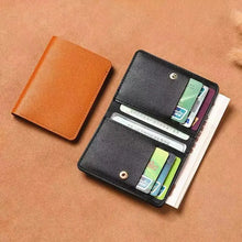 Load image into Gallery viewer, Classic Designer PU Leather Small Wallet for Men Short Simple Women&#39;s Purse Fashion Ultra Thin Credit Card Bag Coin Purse
