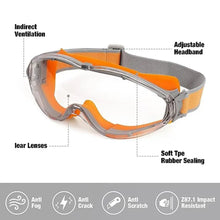 Load image into Gallery viewer, New Safety Goggles Anti Fog Clear Lens Goggles Anti Splash Dust Proof Work Lab Eyewear Industrial Grade Eye Protection Goggles

