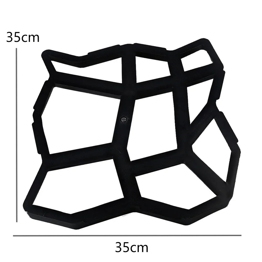 Garden Mold Walk Pavement Reusable DIY Manually Paving Cement Brick Stone Road Concrete Molds Manually Paving Patio Molds