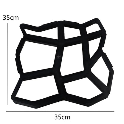 Garden Mold Walk Pavement Reusable DIY Manually Paving Cement Brick Stone Road Concrete Molds Manually Paving Patio Molds
