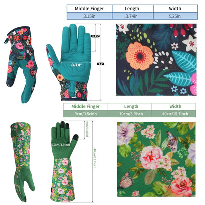 Gardening Gloves for Women Breathable leather Garden Gloves with Grip Thorn-Proof Puncture-Resistant Work Gloves
