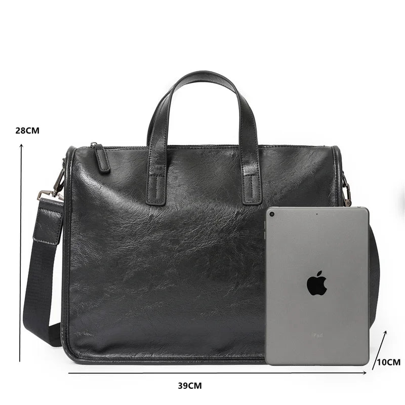Large Capacity Handbags Men Business Laptop Bag Top-Handle Bags Briefcase With Shoulder Strap Mens Travel Crossbody Bag Totes