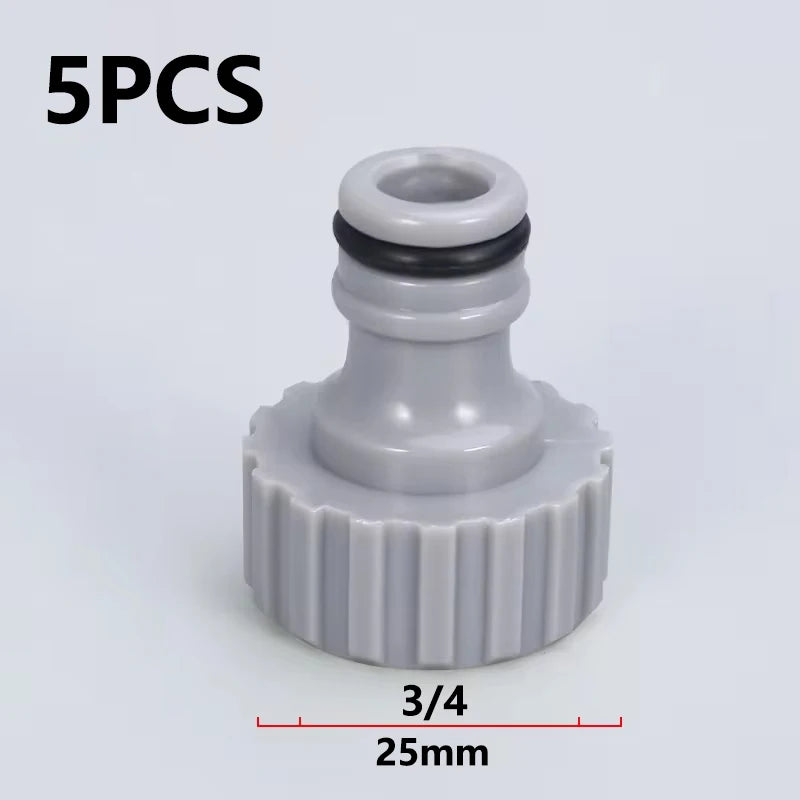 Garden Hose Tap Connector 3/4 inch and 1/2 inch BSP 2in1 Threaded Faucet Adapter Hose Connection Set for Garden Irrigation