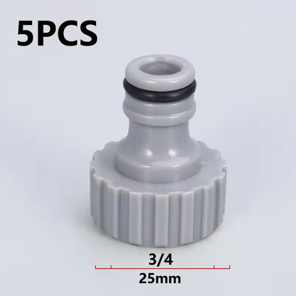 Garden Hose Tap Connector 3/4 inch and 1/2 inch BSP 2in1 Threaded Faucet Adapter Hose Connection Set for Garden Irrigation
