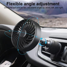 Load image into Gallery viewer, Car Fan 3 Speeds Portable Cooler Conditioner 5V Portable Fan For Car For Truck RV Vehicle Trucks Boat Golf Plane Airplane
