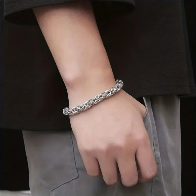 1pcs Italian Byzantine Bracelet, Metal Vintage Bracelet, Women's Fashion Bracelet Fashion Item, Suitable for Birthday Gift More