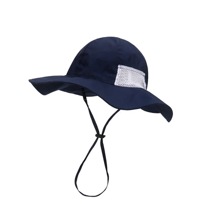 Kids Adjustable Sun Protection Breathable Daily Leisure Bucket Hat Summer Wide Brim sun hat For Fishing, Hiking, Mountaineering