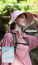 Load image into Gallery viewer, OhSunny Fisherman Hats for Women,Womne&#39;s Bucket Sunhat Double-Sided Wearing,UPF50+ Large Brim Hiking Hats with Ponytail Hole
